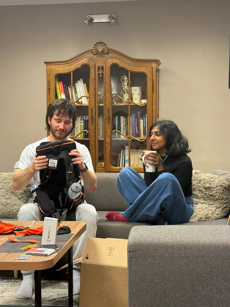 The founders of One More Sidequest preparing and testing new adventures