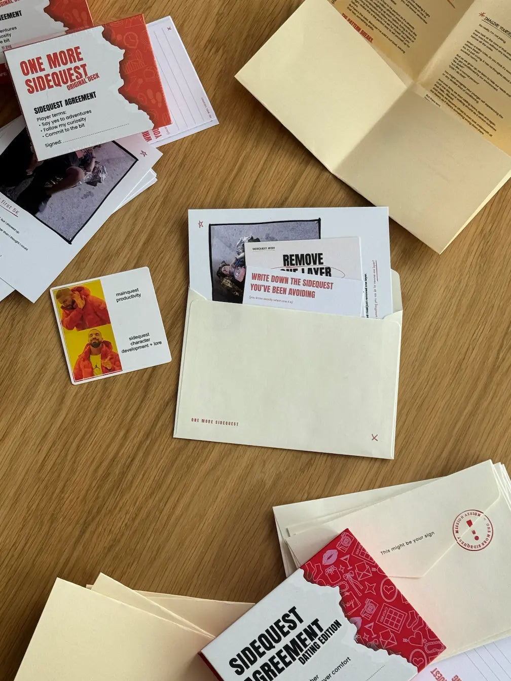 One More Sidequest Mail Club letter with sidequests, adventure stories and printed adventure prompts