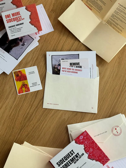 One More Sidequest Mail Club letter with sidequests, adventure stories and printed adventure prompts