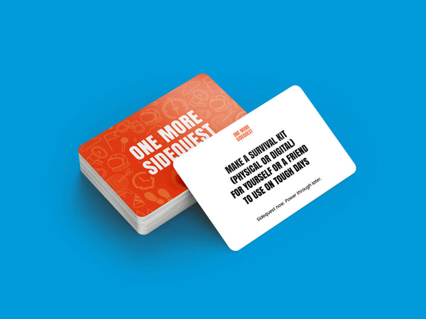 One More Sidequest Original Deck with 50 real-life sidequest challenge cards